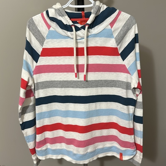 Sweat Capuche Joules Femme Rose Zip Intégral - Taille 14 - Occasion Bon État